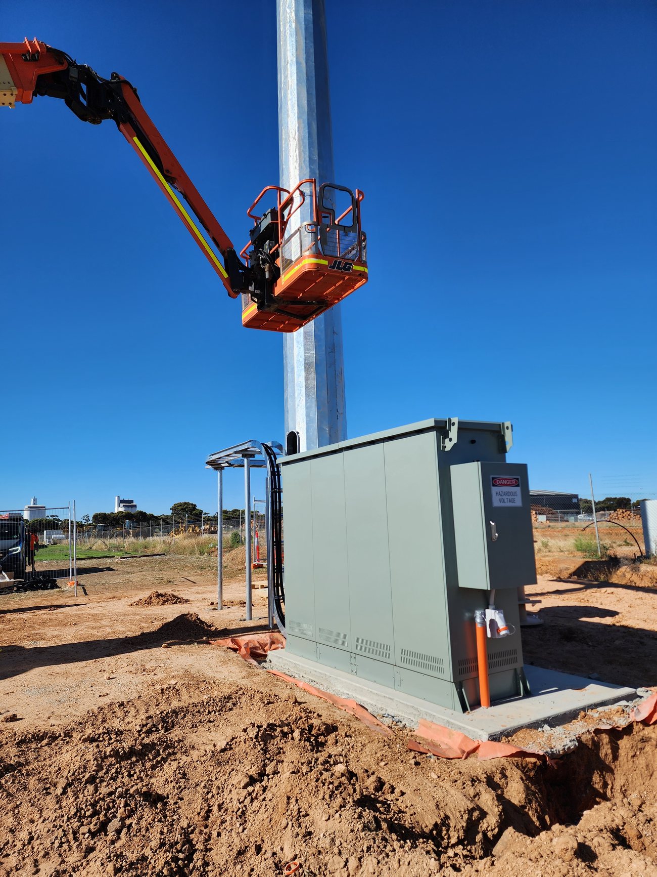 Greenfield new-build switchboard install